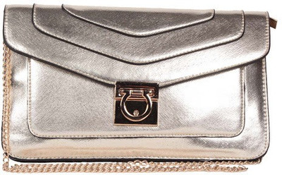 

Trendberry Women Gold PU Sling Bag