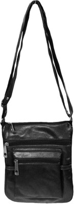 

Kreative Bags Women Casual Black PU Sling Bag