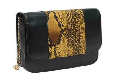 

Borse Women Evening/Party Black PU Sling Bag
