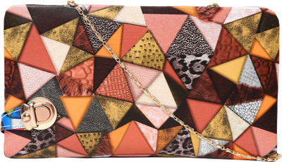 

Hawai Women Evening/Party Multicolor PU Sling Bag