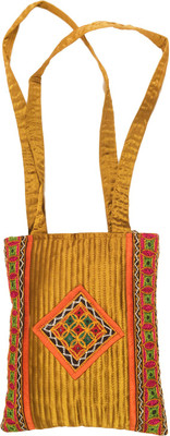 

Minky's Decor Men & Women Casual Yellow Cotton Shoulder Bag