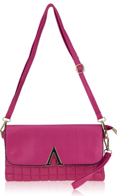 

Genious Women Casual Pink PU Sling Bag