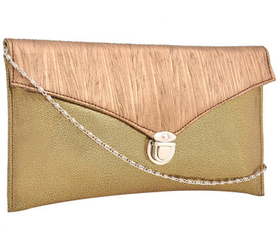 

Hawai Women Evening/Party Gold PU Sling Bag