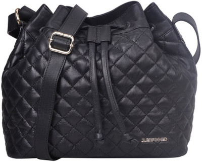 

Justanned Women Casual Black Genuine Leather Sling Bag