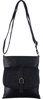

Royal Purse Collection Girls Formal Black Leatherette Sling Bag