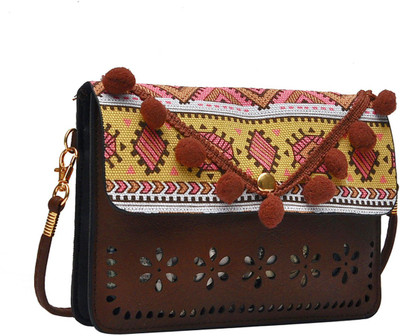 

Hawai Women Casual Brown PU Sling Bag