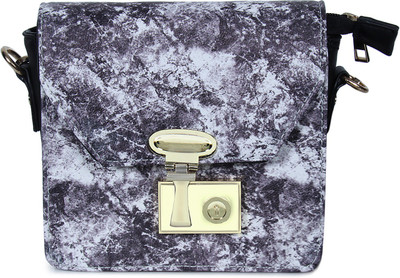 

Colors Inc Women Casual Grey Leatherette Sling Bag