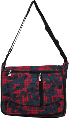

Heels & Handles Women Casual Red Nylon Sling Bag