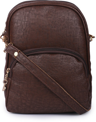 

SKMARTS Girls Casual Brown PU Sling Bag