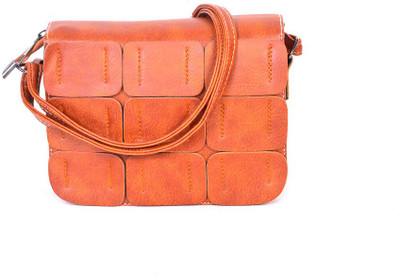 

Frosty Fashion Women Casual Tan PU Sling Bag