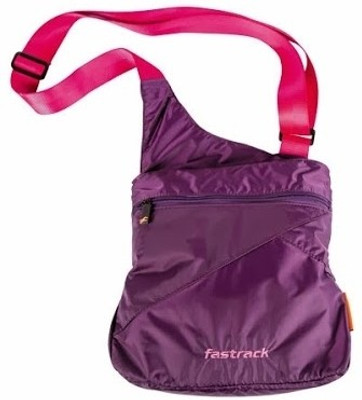 

Fastrack Women Casual Purple Nylon Sling Bag