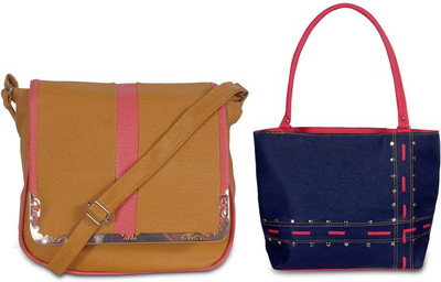 

Oddish Women Casual Multicolor Leatherette Shoulder Bag