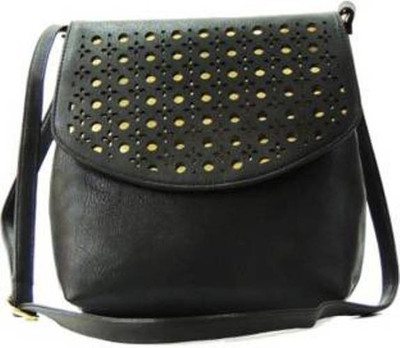

Anas Girls Casual Black Leatherette Sling Bag