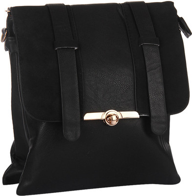 

Alessia Women Casual Black PU Sling Bag