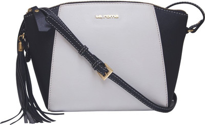 

La Roma Women Casual White Genuine Leather Sling Bag