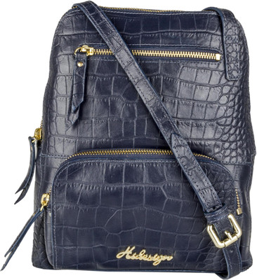 

Hidesign Women Formal Blue Genuine Leather Sling Bag