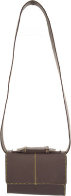 

Fashion Leather Women Casual Brown Leatherette Messenger Bag