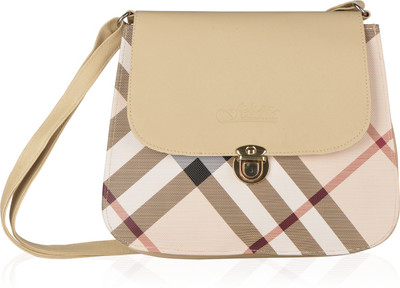 

Felicita Women Casual Beige, White, Khaki PU Sling Bag, Beige;khaki;white