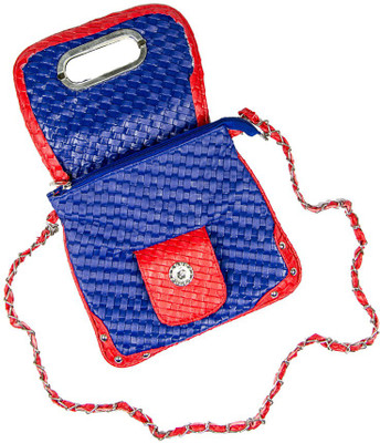 

Promobid Girls Casual Blue Cotton Sling Bag