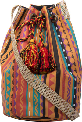 16% OFF on The House of Tara Women Casual Multicolor Canvas, Polyester Sling Bag