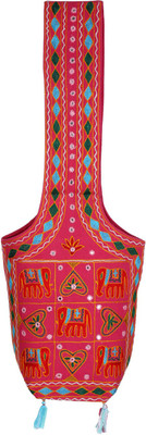 

Rajrang Women Casual Red, Pink Cotton Sling Bag, Pink;red