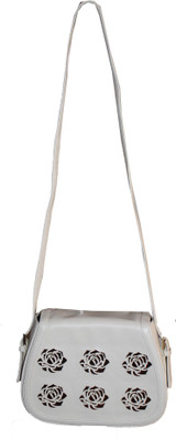 

Aazi Women Casual Beige PU Sling Bag