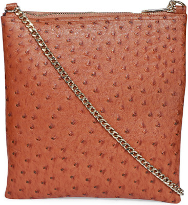 Cappuccino Women Casual Brown Leatherette Sling Bag