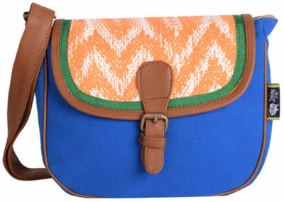 

Kanvas Katha Women Casual Multicolor Canvas Sling Bag