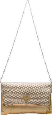 

Starz Women Casual Gold PU Sling Bag