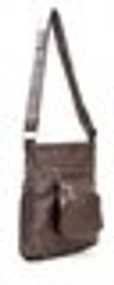 

Lino Perros Women Brown PU Sling Bag