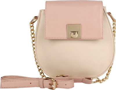 

Lychee Bags Girls Casual Pink, Tan PU Sling Bag