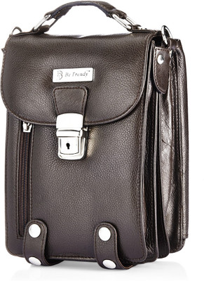 

Be Trendy Men & Women Casual Brown Genuine Leather Sling Bag