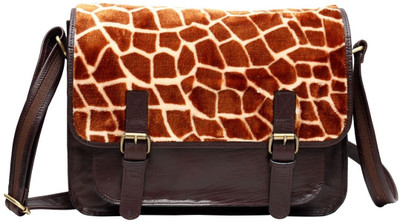 

Hawai Women Casual Brown Genuine Leather Sling Bag