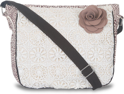 

Pickpocket Girls Casual Brown Canvas Sling Bag