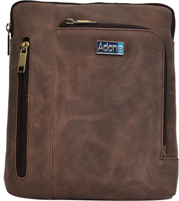 

Adone Men & Women Formal Brown Genuine Leather Sling Bag