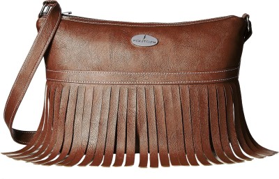 

Fantosy Women Casual Brown PU Sling Bag