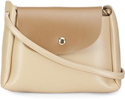 

Amperstyle Women Casual Brown PU Sling Bag