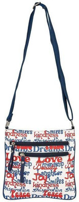 

Pickpocket Women Casual White Canvas Sling Bag