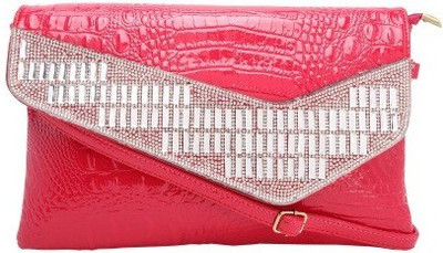 

Ambience Women Casual Red PU Sling Bag