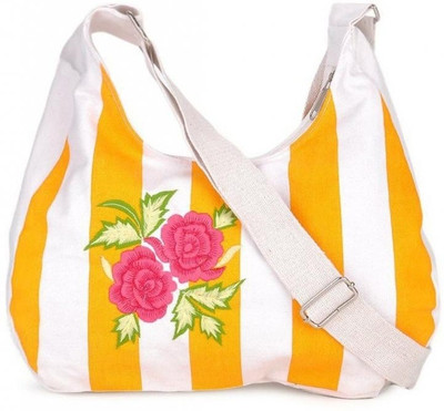

Pickpocket Women Casual White, Yellow Canvas Sling Bag