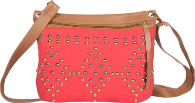 

Kanvas Katha Women Casual Pink Canvas Sling Bag