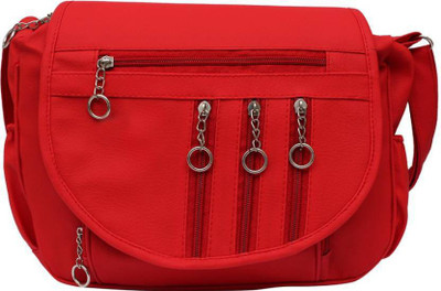

Anas Women Casual Red PU Sling Bag
