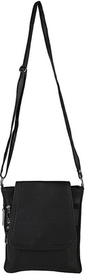 

Bags Craze Women Casual Black PU Sling Bag