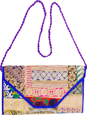 

Craftsman Enterprises Girls Casual Multicolor Cotton Sling Bag