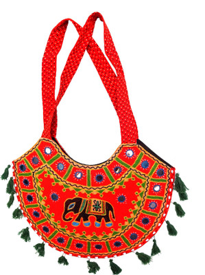 

RTD Girls Casual Red Cotton Shoulder Bag