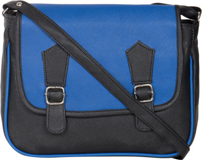 

MTE Girls Casual Black Leatherette Sling Bag