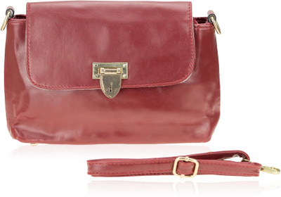 

Zeva Women Casual Red PU Sling Bag