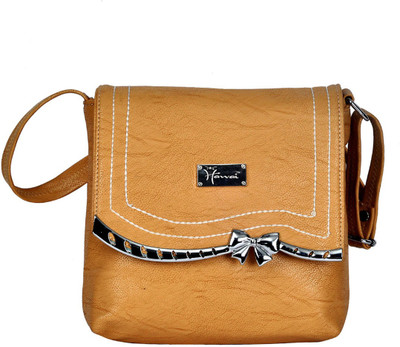 

Hawai Women Casual Brown PU Sling Bag
