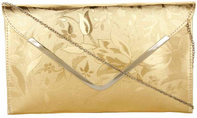 

Genpurs Girls Evening/Party Gold Velvet Sling Bag