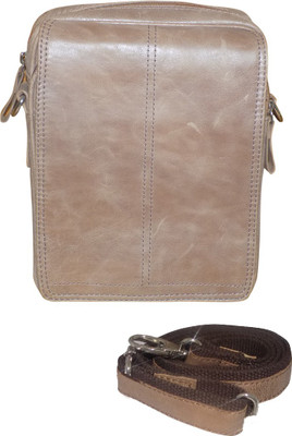 

Kan Men & Women Casual Brown Genuine Leather Sling Bag